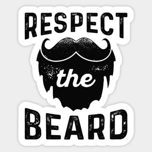 Respect The Beard Sticker